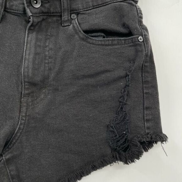 Kendal + Kylie Womens Black Icon Shorts Size 5 - Picture 3 of 7